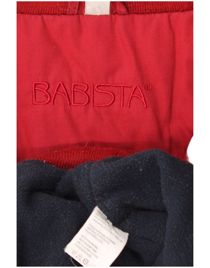 Babista Mens Bomber Jacket UK 40 Large Red Polyester