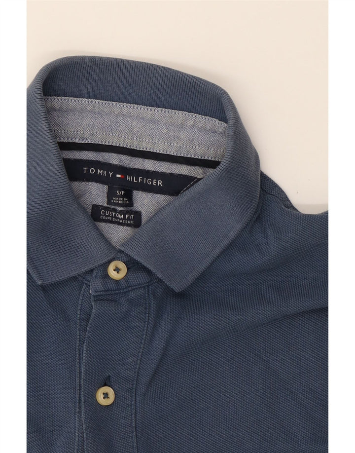 TOMMY HILFIGER Mens Polo Shirt Small Navy Blue Cotton Vintage Tommy Hilfiger and Second-Hand Tommy Hilfiger from Messina Hembry 