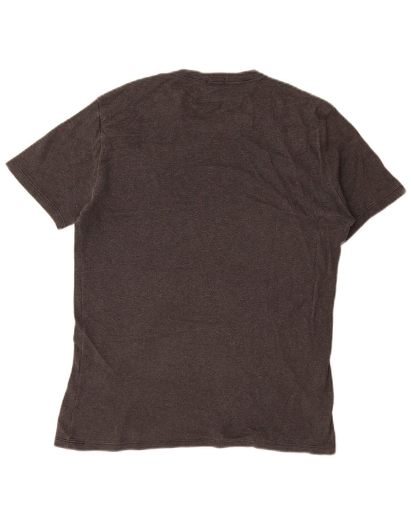 Benetton Womens Graphic T-Shirt Top UK 16 Large Grey