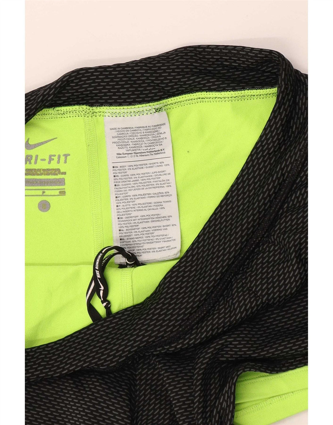 Nike Womens Dri Fit Sport Shorts UK 8 Small Black Polyester