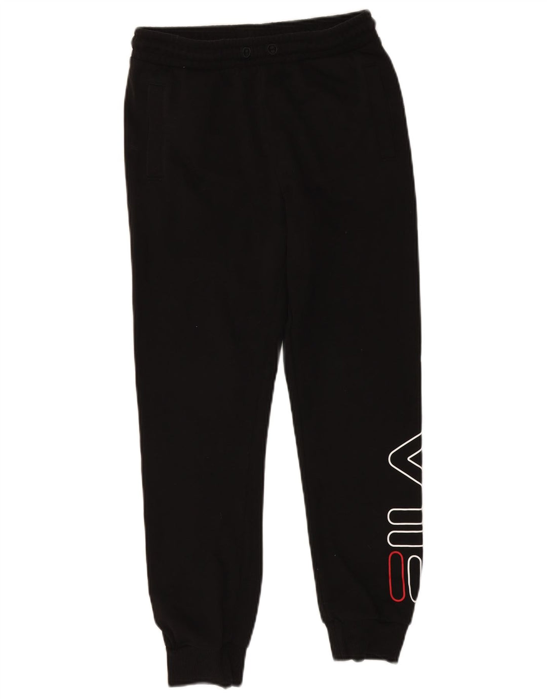 FILA Boys Graphic Tracksuit Trousers Joggers 11-12 Years  Black