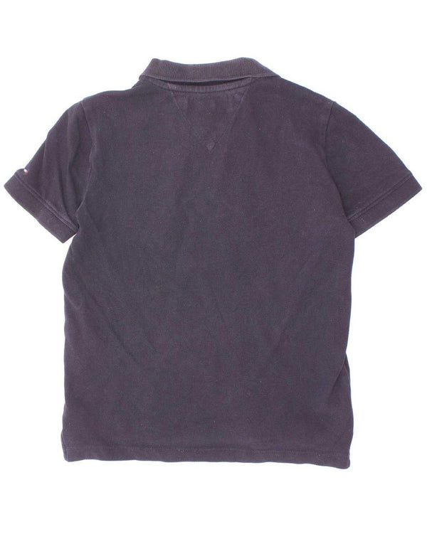 Tommy Hilfiger Boys Polo Shirt 6-7 Years Navy Blue Cotton