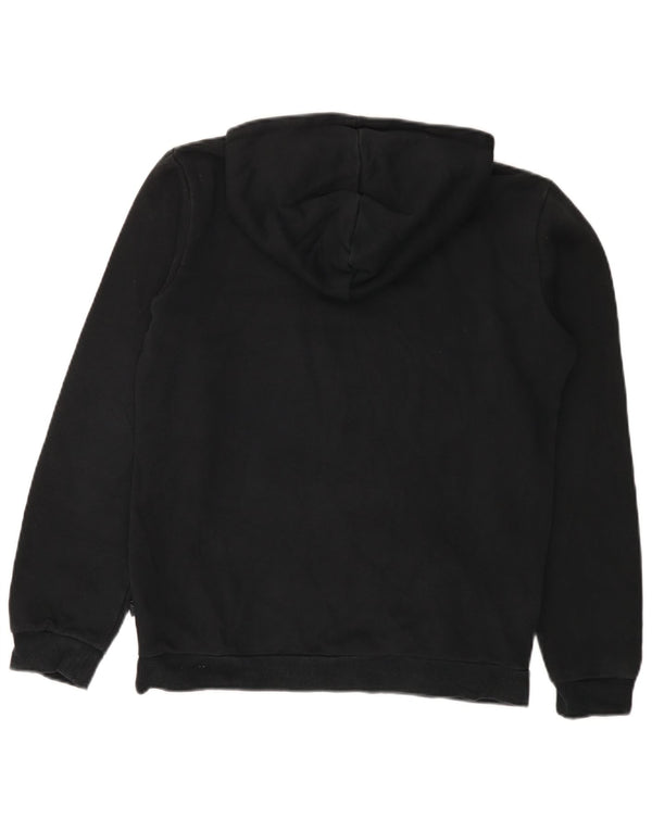 Puma Boys Graphic Hoodie Jumper 15-16 Years Black Cotton