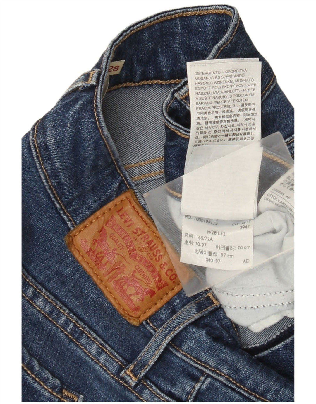 Levi's Womens Slim Jeans W28 L28 Blue Lyocell