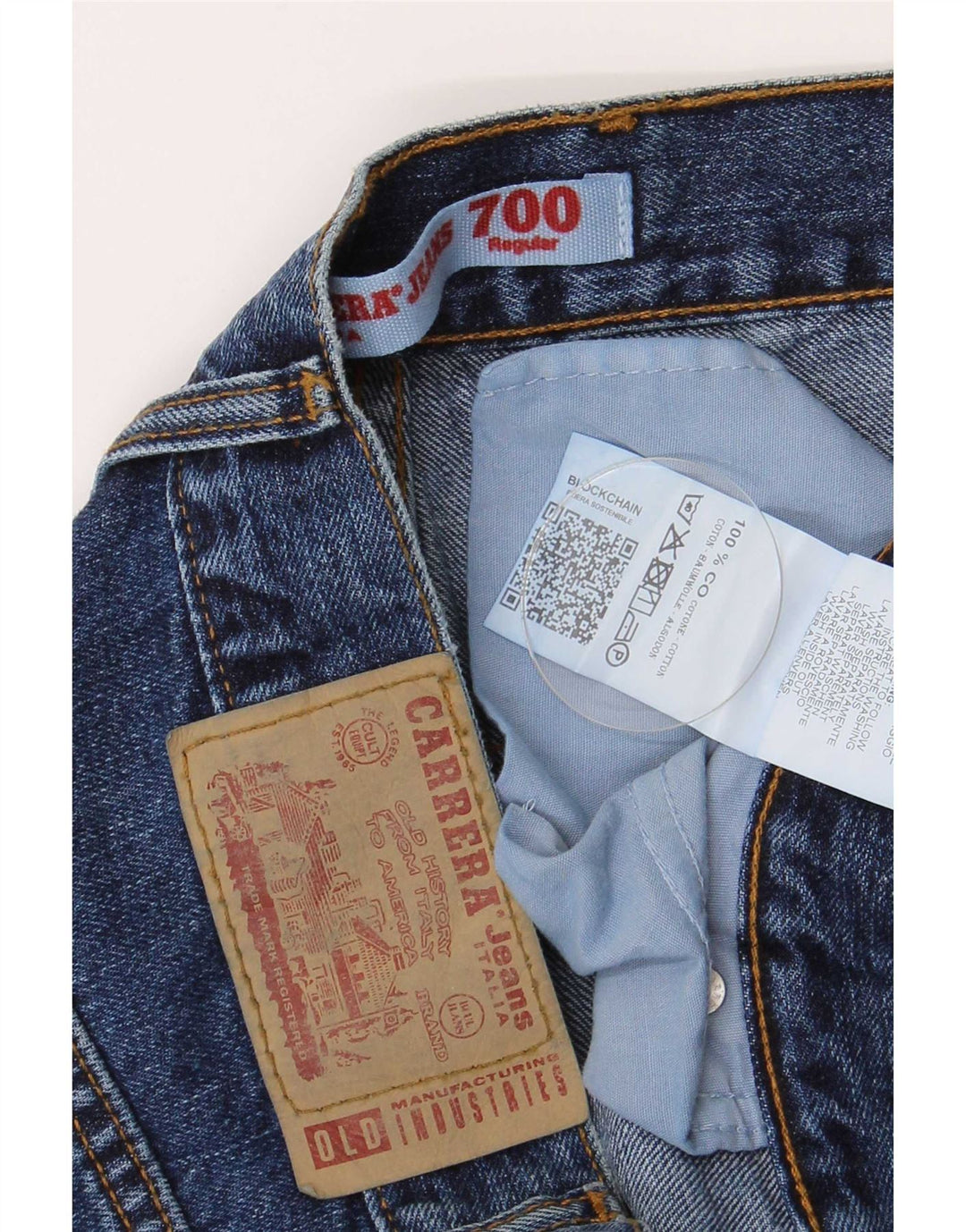 Carrera Mens 700 Regular Fit Straight Jeans W36 L33 Blue Cotton