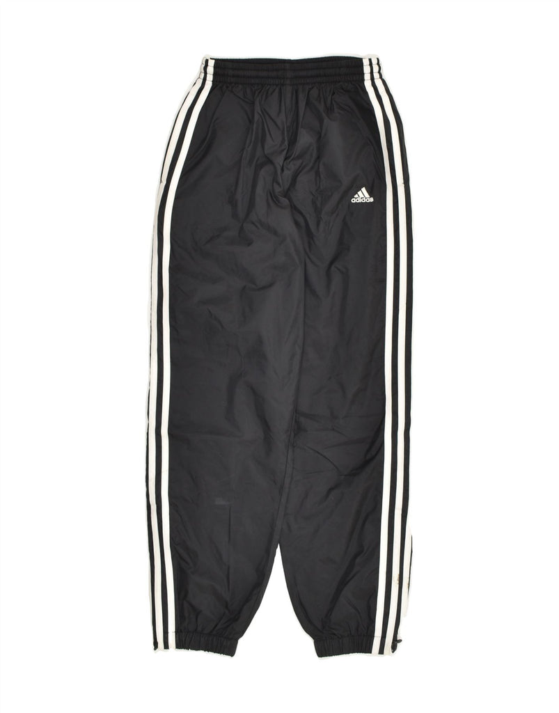 ADIDAS Boys Tracksuit Trousers Joggers 8-9 Years Medium Black Nylon | Vintage Adidas | Thrift | Second-Hand Adidas | Used Clothing | Messina Hembry 