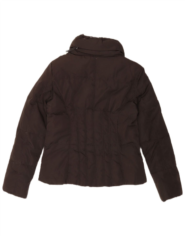 Zara Womens Padded Jacket UK 14 Medium Black Polyester