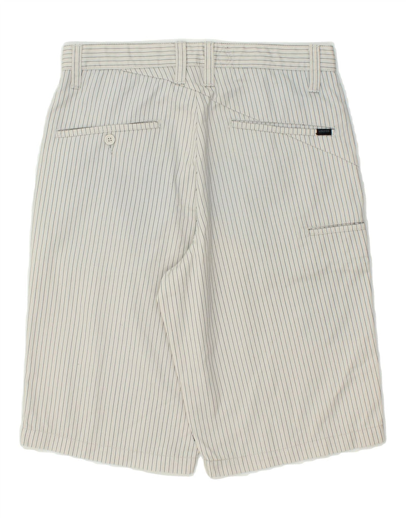 VOLCOM Mens Chino Shorts W30 Medium Grey Striped Polyester Vintage Volcom and Second-Hand Volcom from Messina Hembry 