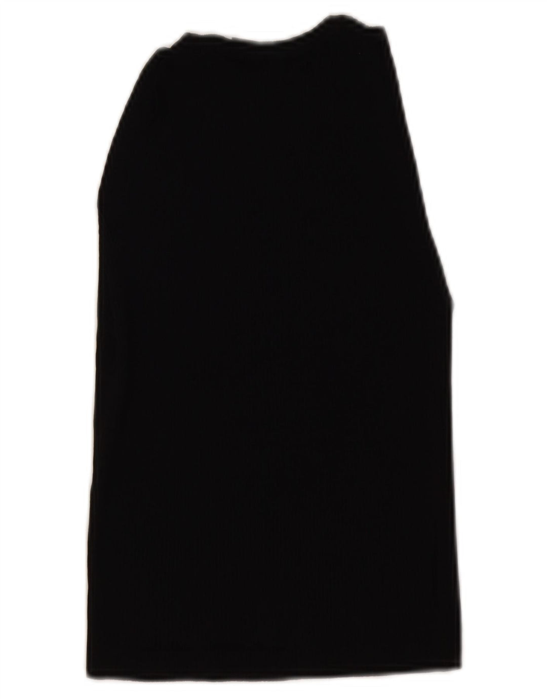 Zara Womens Crop Vest Top UK 12 Medium Black