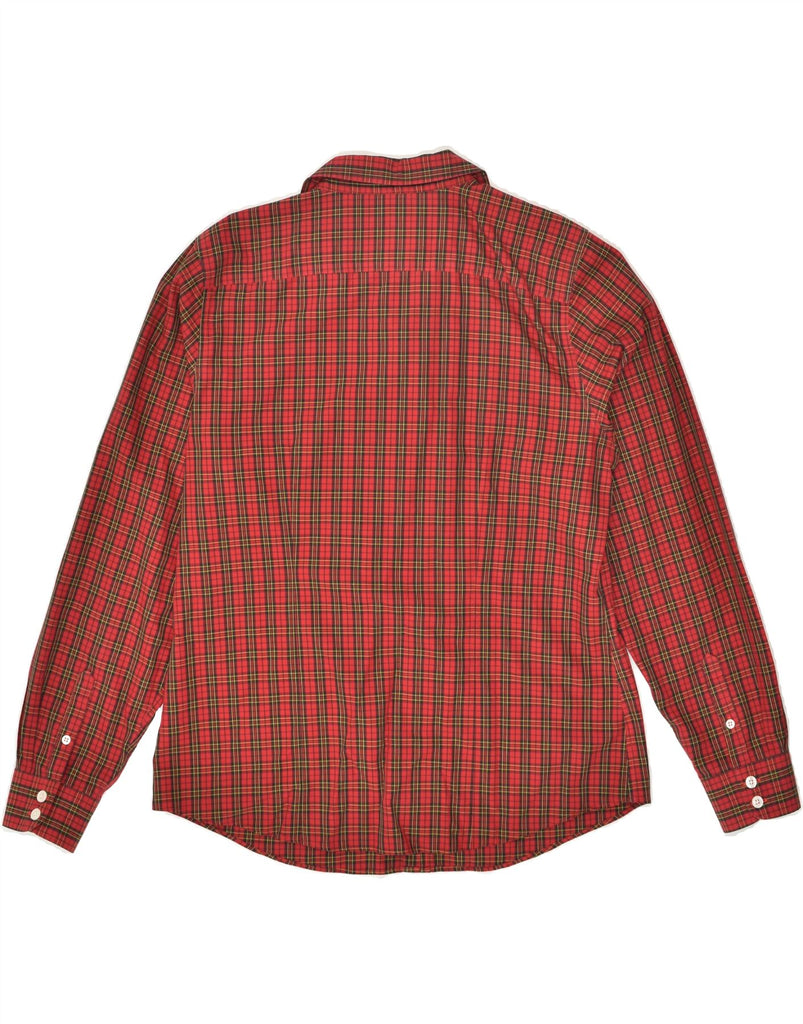 L.L.BEAN Womens Wrinkle Resistant Shirt UK 14 Medium Red Check Cotton | Vintage L.L.Bean | Thrift | Second-Hand L.L.Bean | Used Clothing | Messina Hembry 