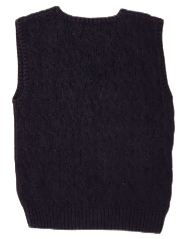 Polo Ralph Lauren Boys Vest Tank Top 6-7 Years Navy Blue Cotton