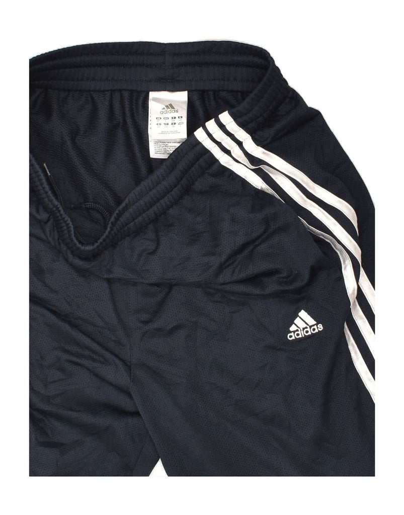 ADIDAS Boys Tracksuit Trousers 14 Years Navy Blue Polyester | Vintage Adidas | Thrift | Second-Hand Adidas | Used Clothing | Messina Hembry 