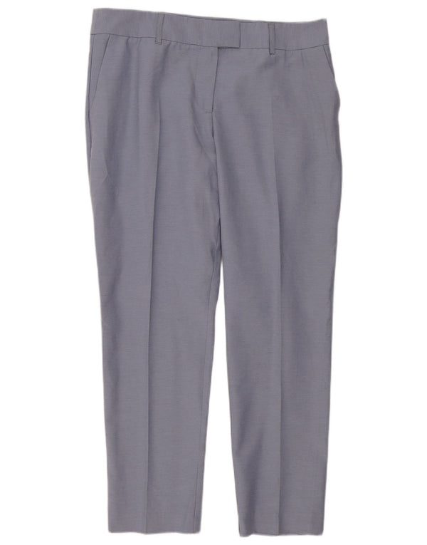 Reiss Womens Straight Suit Trousers UK 14 Large W34 L29 Blue