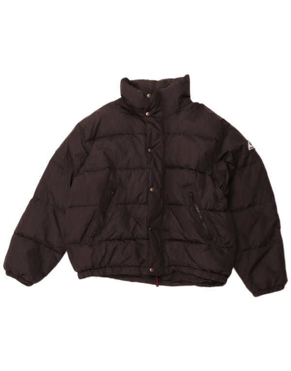 INVICTA Mens Hooded Padded Jacket UK 40 Large Black Polyamide