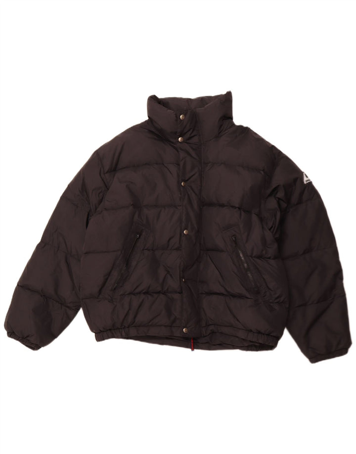 INVICTA Mens Hooded Padded Jacket UK 40 Large Black Polyamide