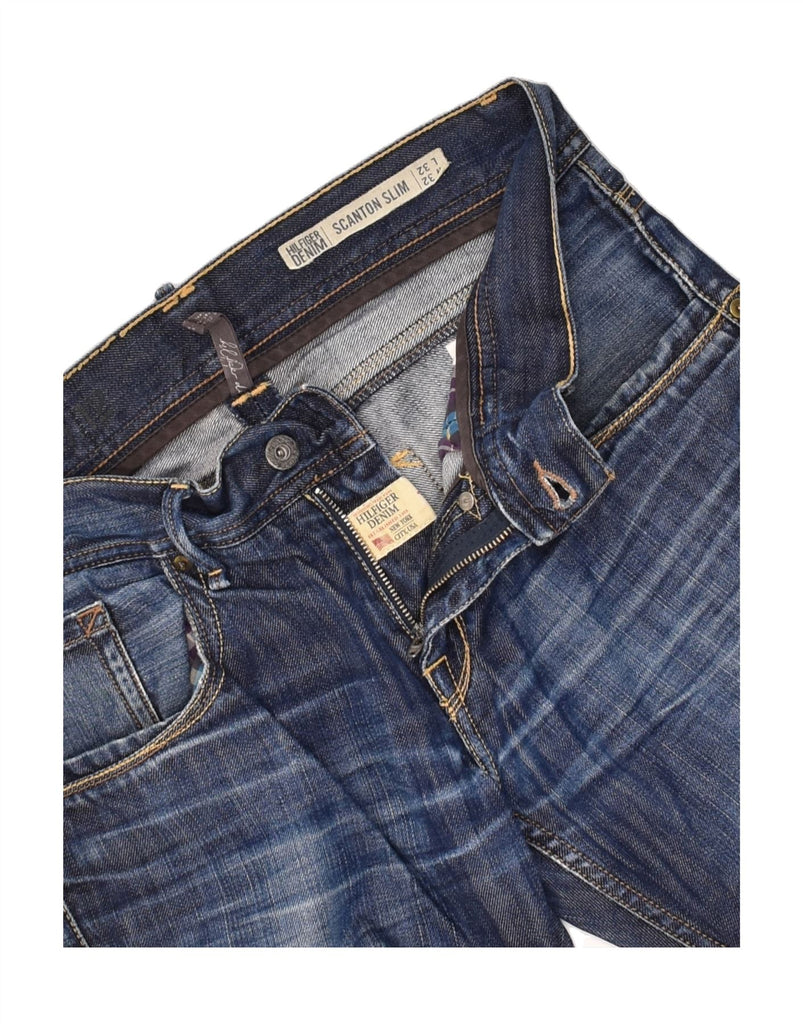 TOMMY HILFIGER Mens Scanton Slim Jeans W32 L32 Navy Blue Cotton | Vintage Tommy Hilfiger | Thrift | Second-Hand Tommy Hilfiger | Used Clothing | Messina Hembry 