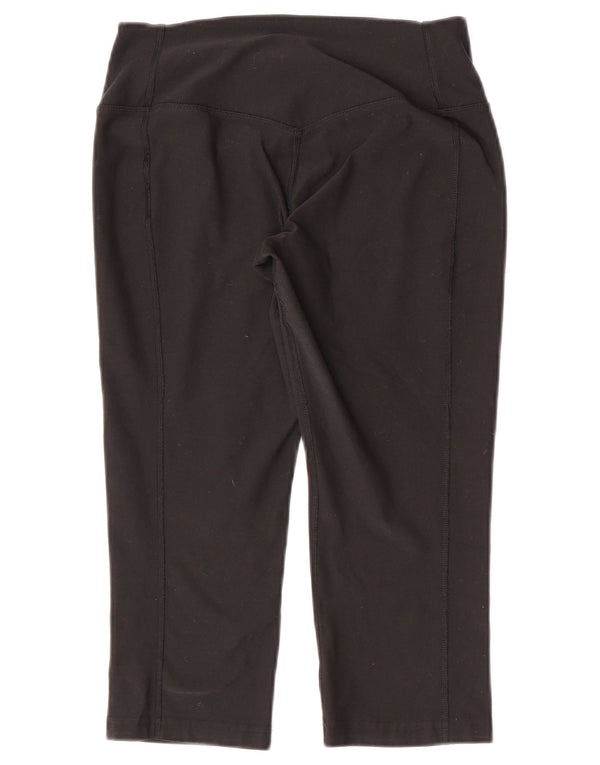 Nike Womens Dri Fit Capri Tracksuit Trousers UK 8 Small  Black Polyester