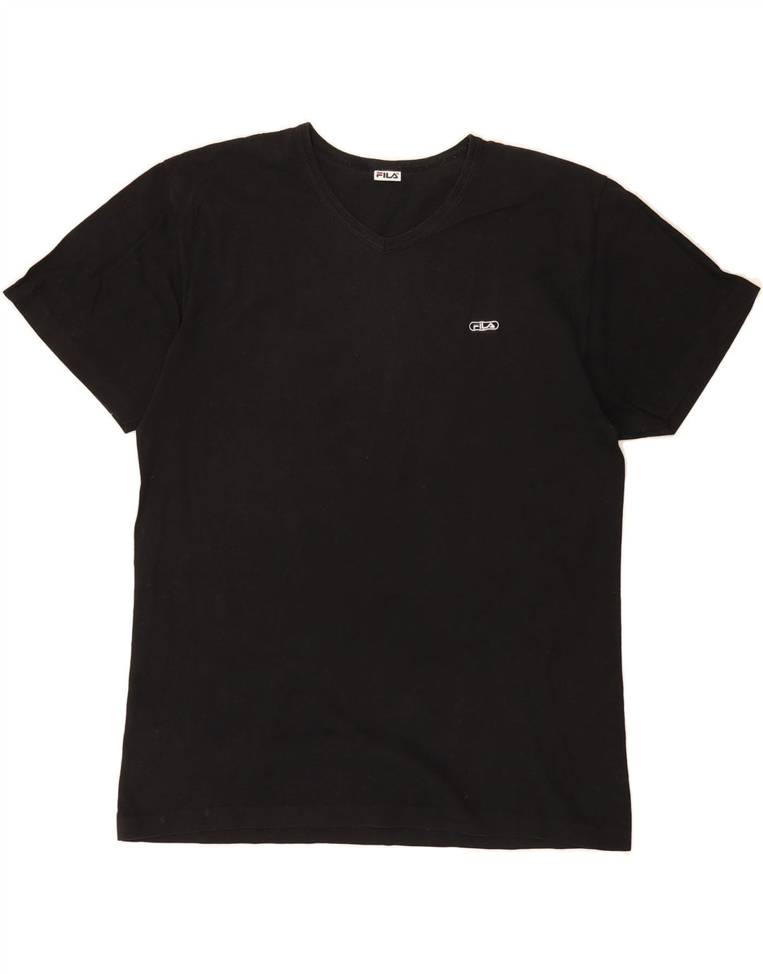 FILA Mens T-Shirt Top Medium Black Cotton Vintage Fila and Second-Hand Fila from Messina Hembry 