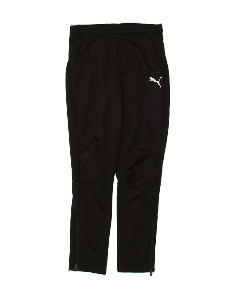 PUMA Boys Tracksuit Trousers 9-10 Years Black Polyester | Vintage Puma | Thrift | Second-Hand Puma | Used Clothing | Messina Hembry 