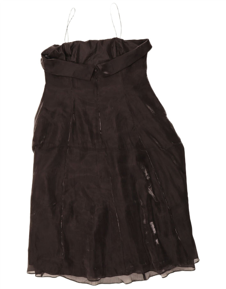 DEBUT Womens Strapless Dress UK 22 3XL Black