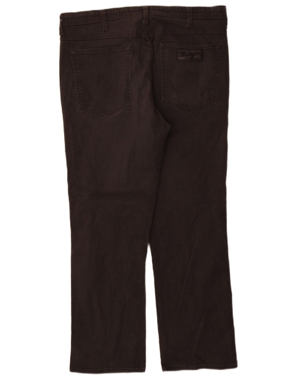 Wrangler Mens Arizona Stretch Straight Jeans W38 L31 Grey Cotton