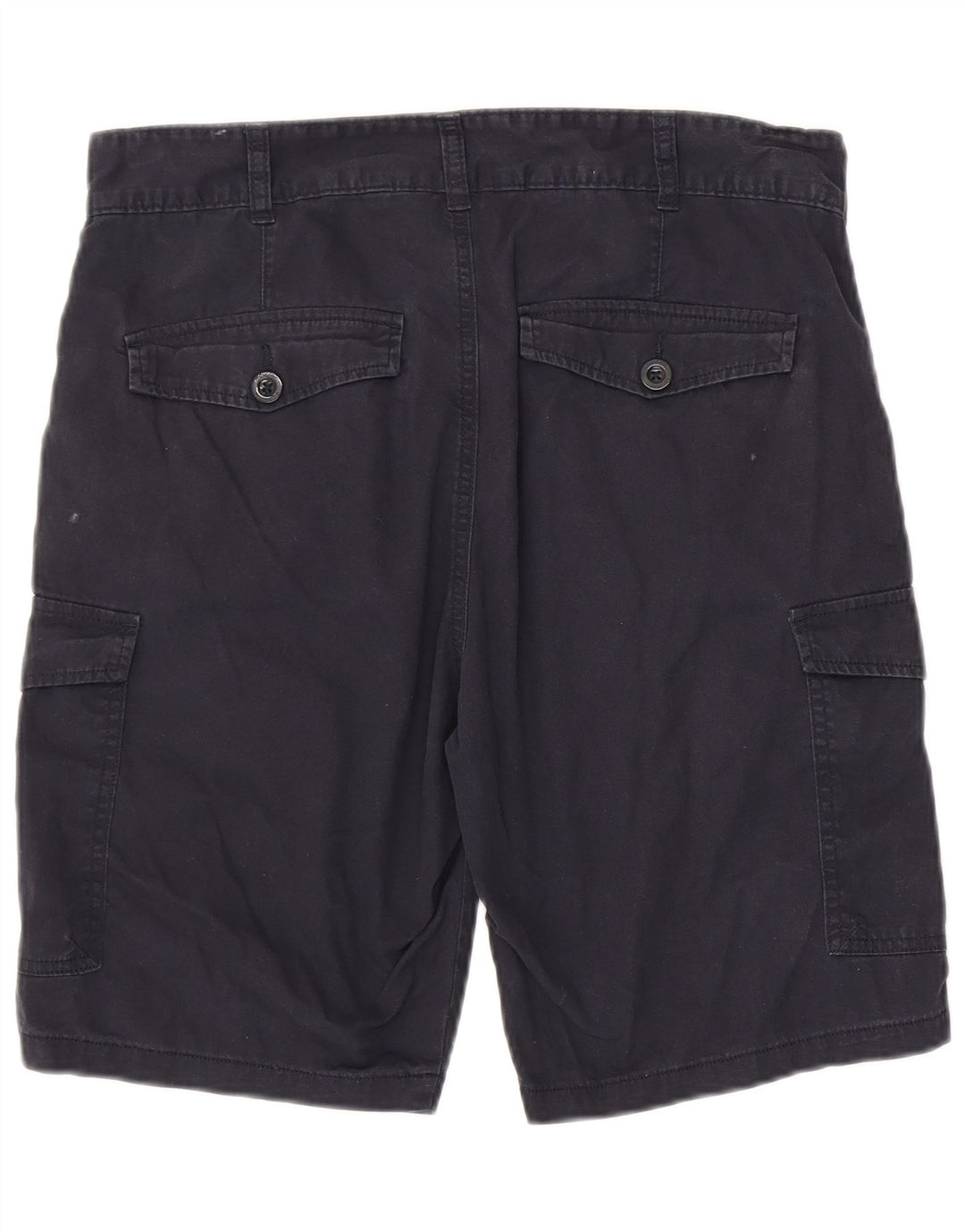 MOUNTAIN WAREHOUSE Mens Cargo Shorts W32 Medium Navy Blue Cotton