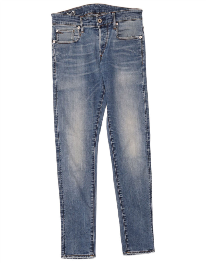 G-Star Mens Skinny Jeans W29 L30 Blue Polyester