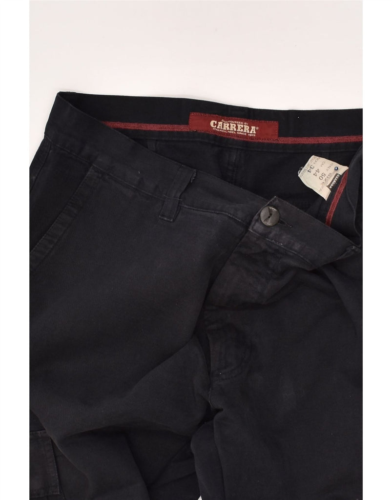 CARRERA Mens Straight Chino Trousers IT 50 Large W34  L28  Navy Blue | Vintage Carrera | Thrift | Second-Hand Carrera | Used Clothing | Messina Hembry 
