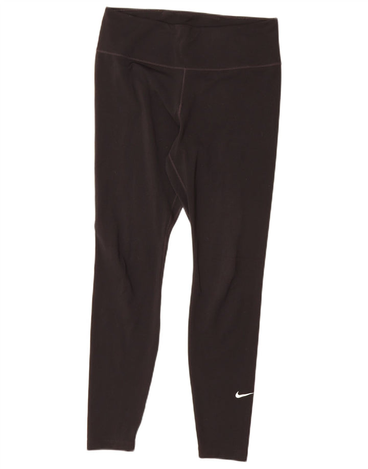Nike Womens Dri Fit Leggings UK 12 Medium Black