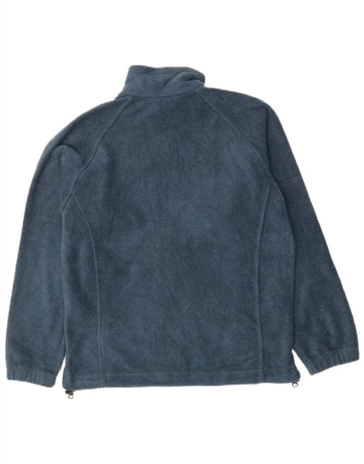 COLUMBIA Womens Fleece Jacket UK 10 Small Navy Blue Polyester