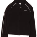 REEBOK Womens Fleece Jacket UK 10 Small Black Polyester