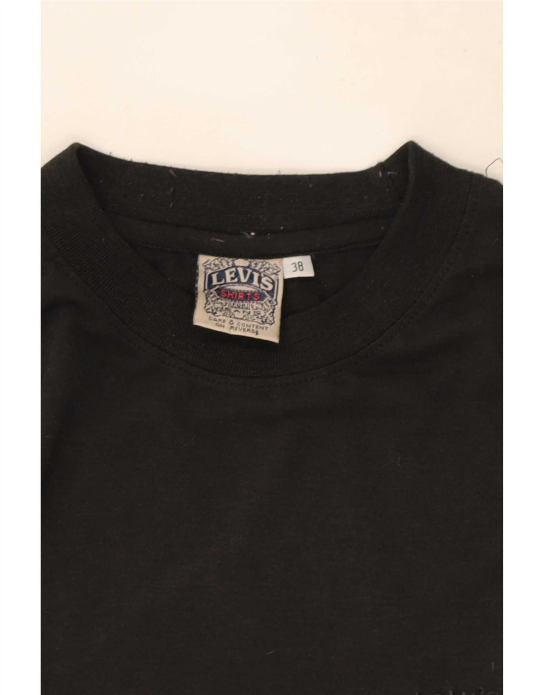 Levi's Mens T-Shirt Top UK 38 Medium Black Polyester
