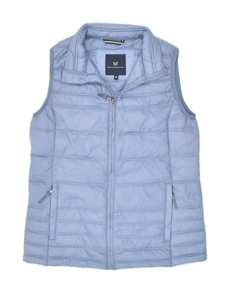 CREW CLOTHING Womens Padded Gilet UK 8 Small Blue Polyester | Vintage Crew Clothing | Thrift | Second-Hand Crew Clothing | Used Clothing | Messina Hembry 