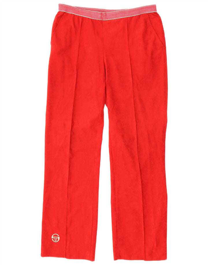 SERGIO TACCHINI Womens Tracksuit Trousers IT 48 XL W34 L29 Red Triacetate