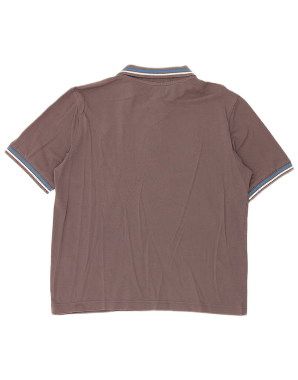 Kappa Mens Polo Shirt Medium Grey Cotton