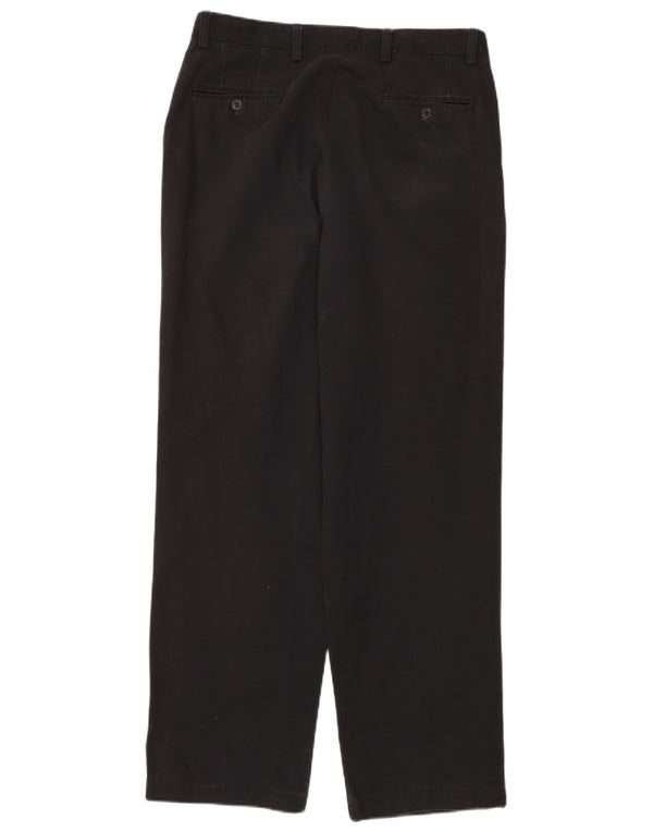 Dockers Mens Loose Fit Chino Trousers W32 L32 Black Cotton