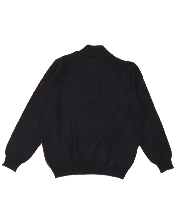 Il Granchio Mens Zip Neck Jumper Sweater Medium Multicoloured Colourblock