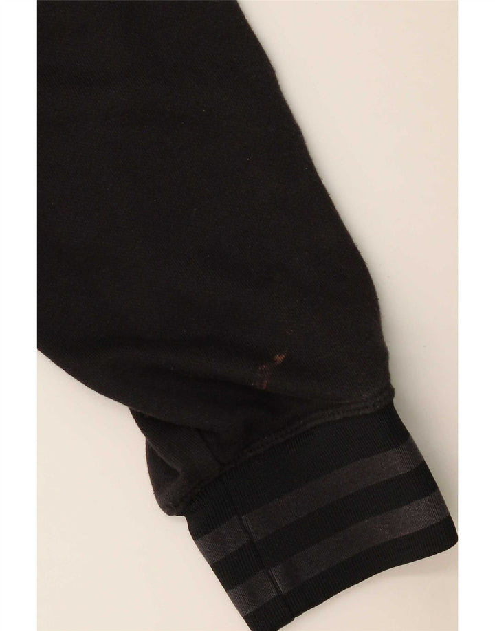 Champion Mens Graphic Sweatshirt Jumper Large Black Colourblock Cotton