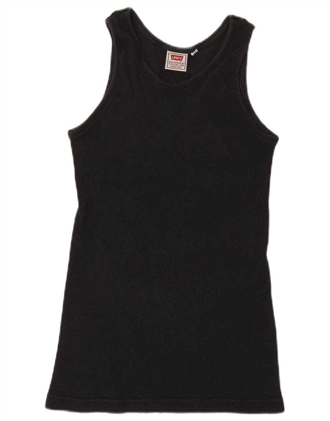 Levi's Womens Vest Top UK 12 Medium Black Cotton