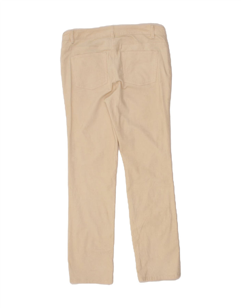 CHAPS Womens Straight Casual Trousers US 12 Large W34 L31 Beige Cotton Vintage Chaps and Second-Hand Chaps from Messina Hembry 