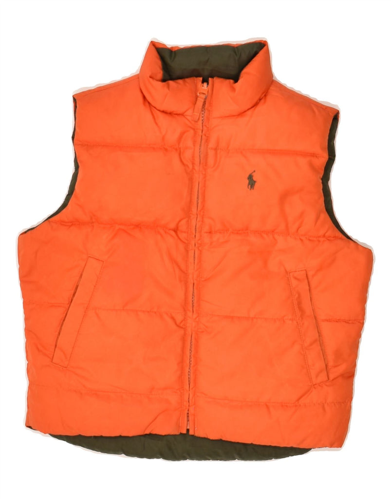 POLO RALPH LAUREN Boys Padded Reversible Gilet 9-10 Years Green | Vintage Polo Ralph Lauren | Thrift | Second-Hand Polo Ralph Lauren | Used Clothing | Messina Hembry 