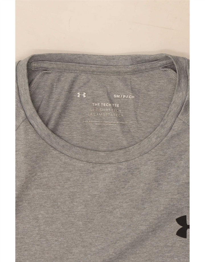 Under Armour Mens T-Shirt Top Small Grey Flecked