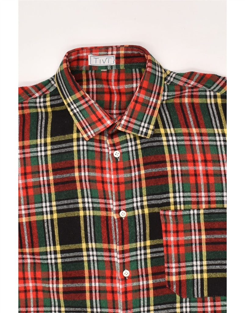 VINTAGE Mens Flannel Shirt Large Red Check | Vintage Vintage | Thrift | Second-Hand Vintage | Used Clothing | Messina Hembry 