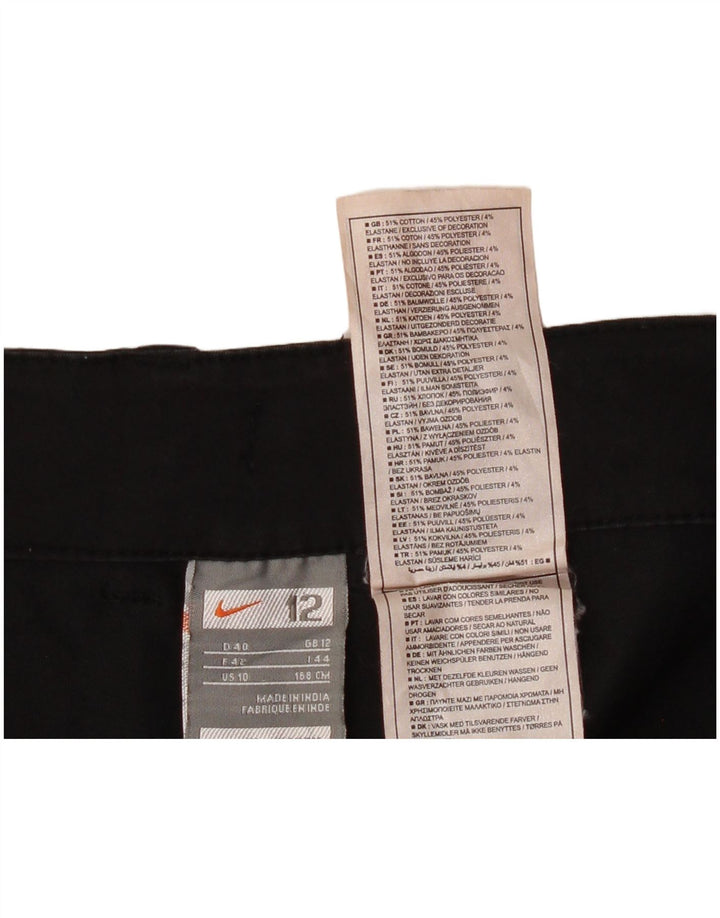 Nike Womens Cargo Shorts UK 12 Medium W36 Black Cotton