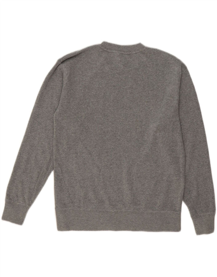 VANS Womens Graphic Oversized Sweatshirt Jumper UK 6 XS Grey Cotton Vintage Vans and Second-Hand Vans from Messina Hembry 