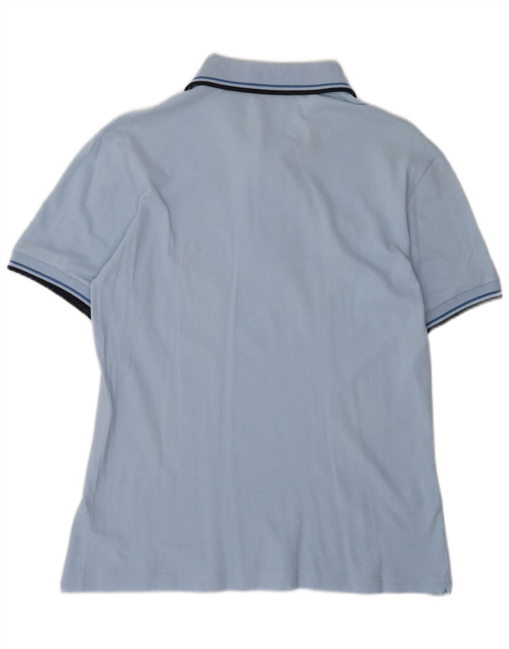 FRED PERRY Mens Light and Stretch Polo Shirt Small Blue Cotton