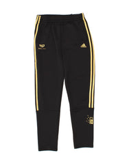 ADIDAS Girls Aeroready Tracksuit Trousers 13-14 Years Black Polyester