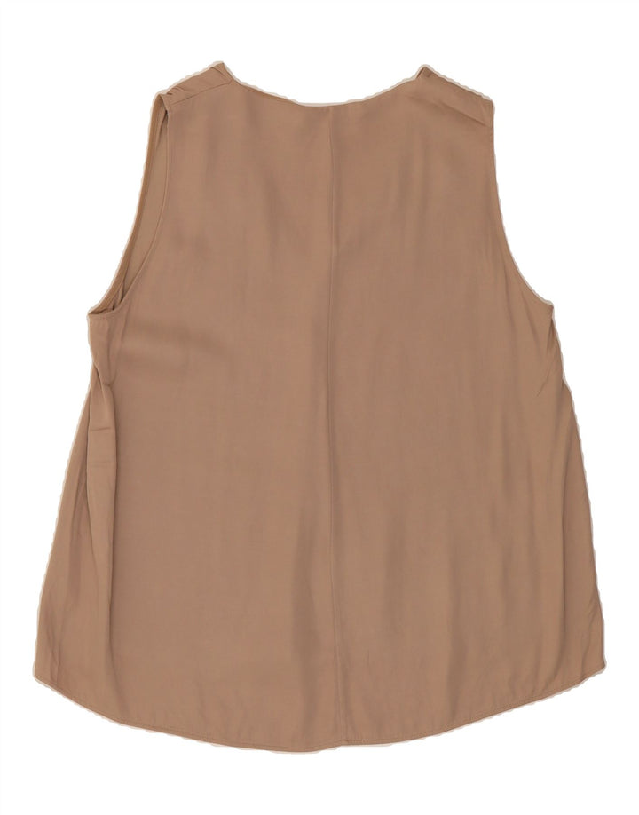 MASSIMO DUTTI Womens Sleeveless Blouse Top EU 42 Large Beige Vintage Massimo Dutti and Second-Hand Massimo Dutti from Messina Hembry 