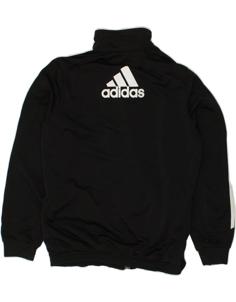 ADIDAS Boys Graphic Tracksuit Top Jacket 11-12 Years Black Colourblock | Vintage Adidas | Thrift | Second-Hand Adidas | Used Clothing | Messina Hembry 