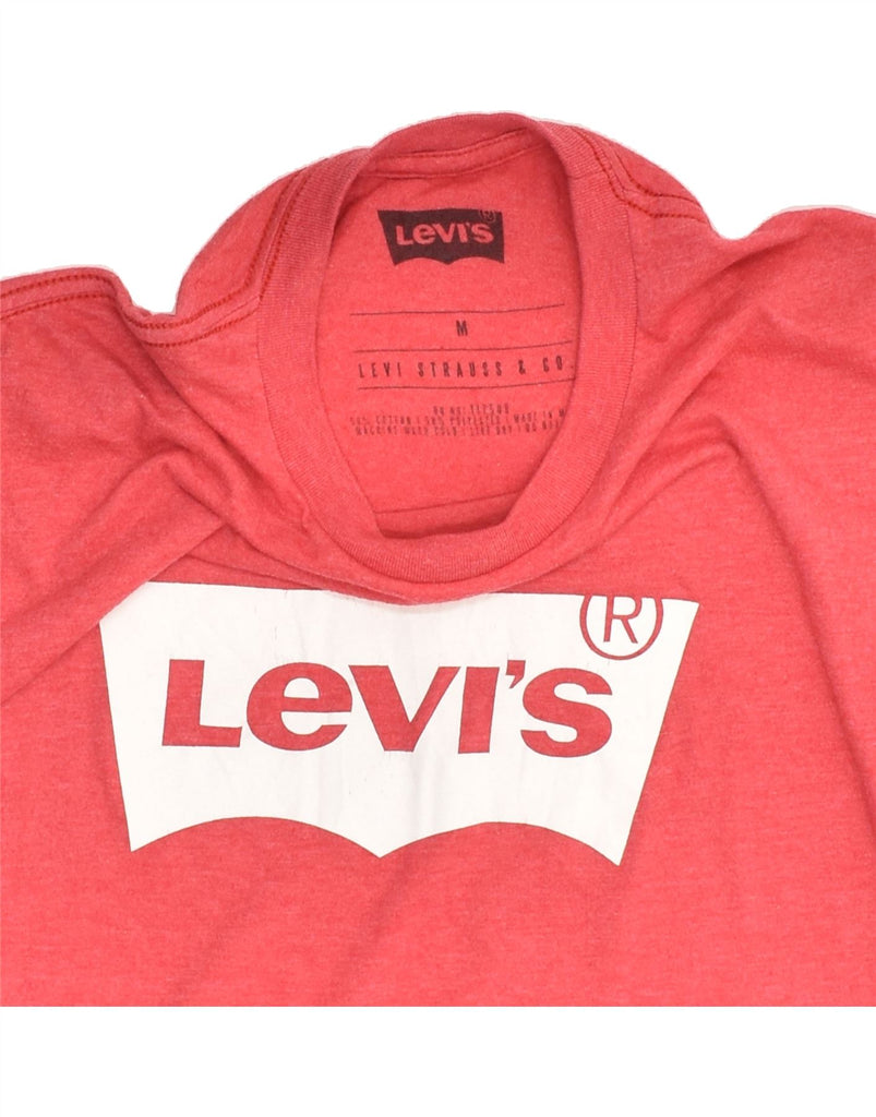 LEVI'S Mens Graphic T-Shirt Top Medium Red Cotton | Vintage Levi's | Thrift | Second-Hand Levi's | Used Clothing | Messina Hembry 